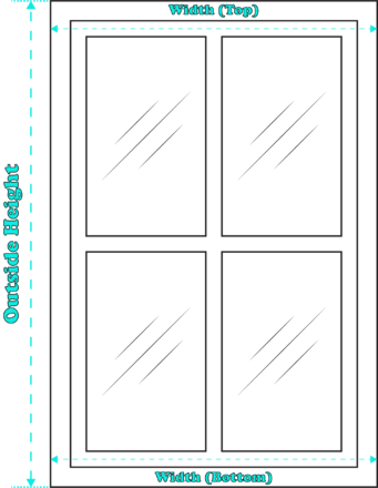 How To Measure For Blinds ( Outside Mount )