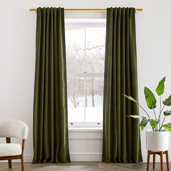 Velvet Curtain . Curtains Vs Blinds