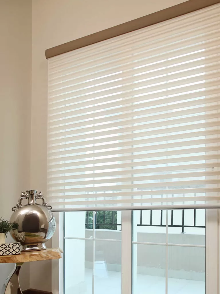 Duplex blinds installed in a private villa in Dubai.