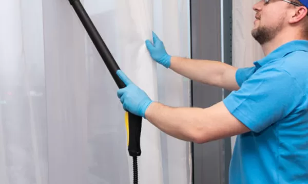 Professional curtain cleaning service